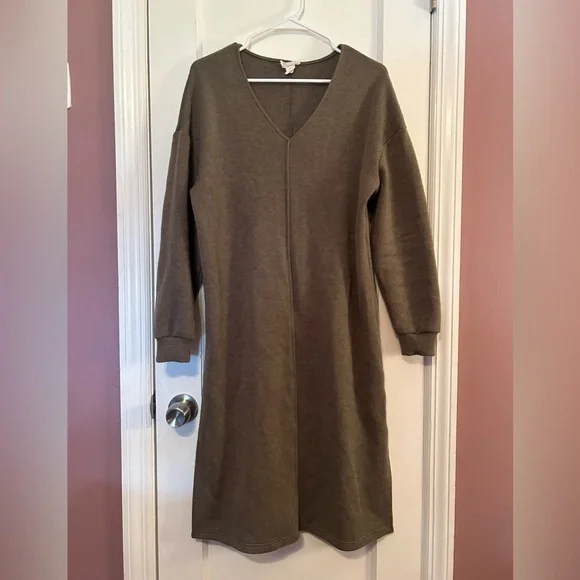 Caslon | Dresses | Caslon Vneck Long Sleeve Knit Dress | Poshmark